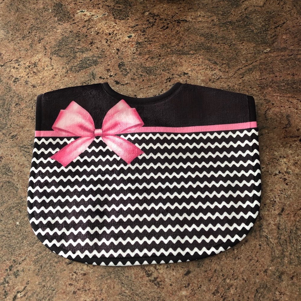 Black White and Pink Bib